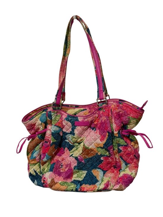 Vera Bradley Handbags - Vera Bradley Retired Super Bloom Glenna Satchel Shoulder Bag Purse